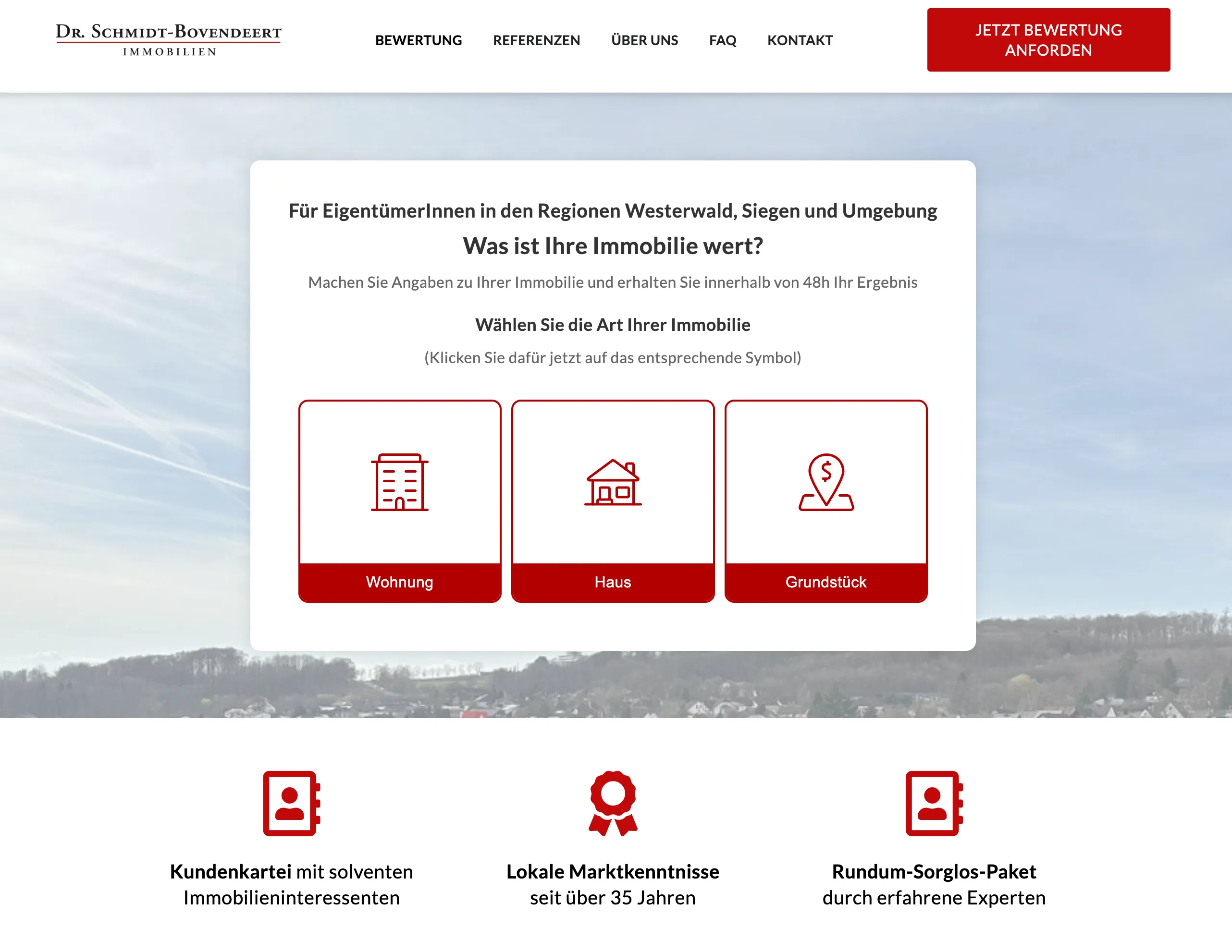 Website Dr. Schmidt-Bovendeert Immobilien