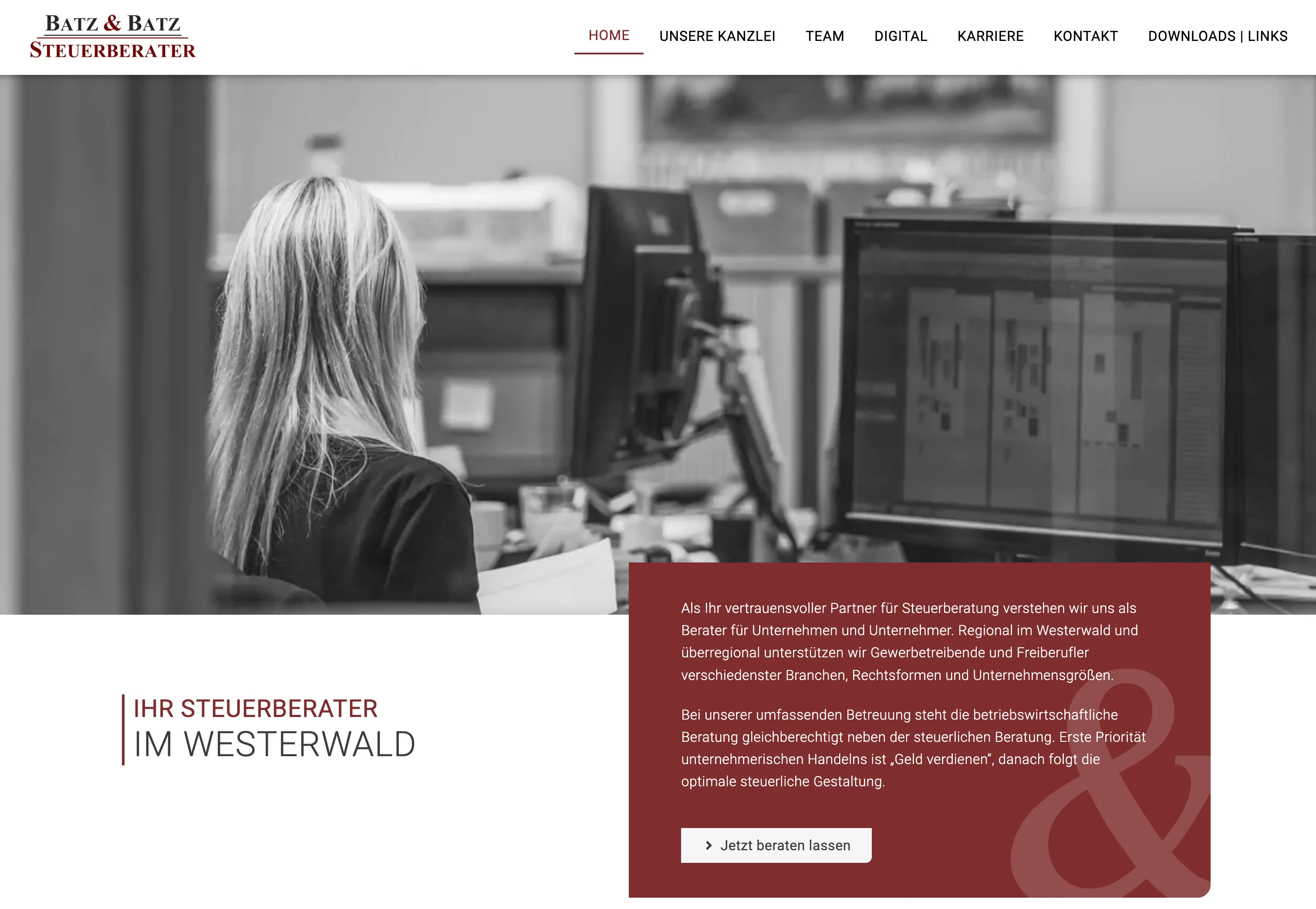 Website Batz & Batz Steuerberater